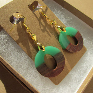 18K Gold Plated Multi Media Naturals Earrings